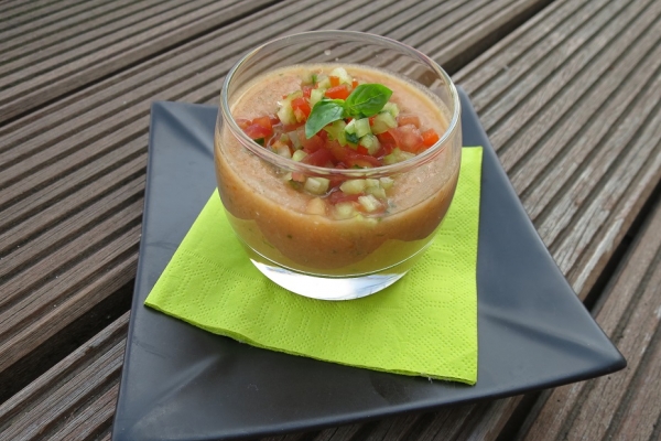 Verrine de gaspacho